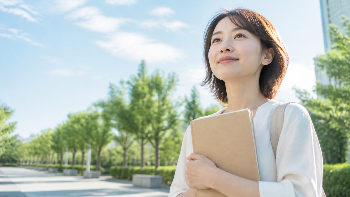 英検準1級の単語学習をやり切って前を向く社会人女性