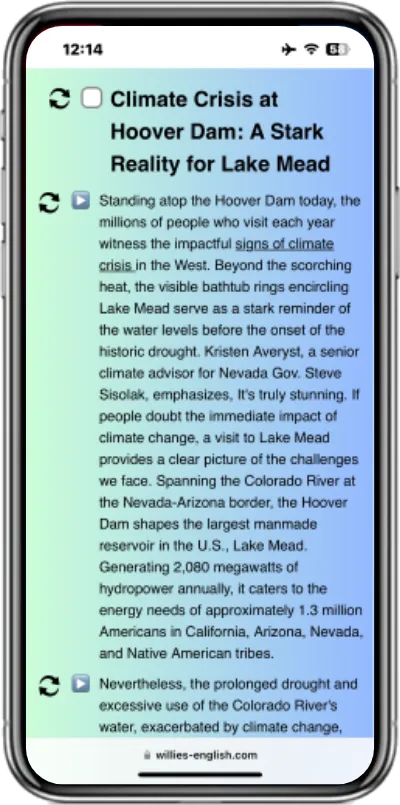 英検ミニテストのリーディング問題サンプル画像